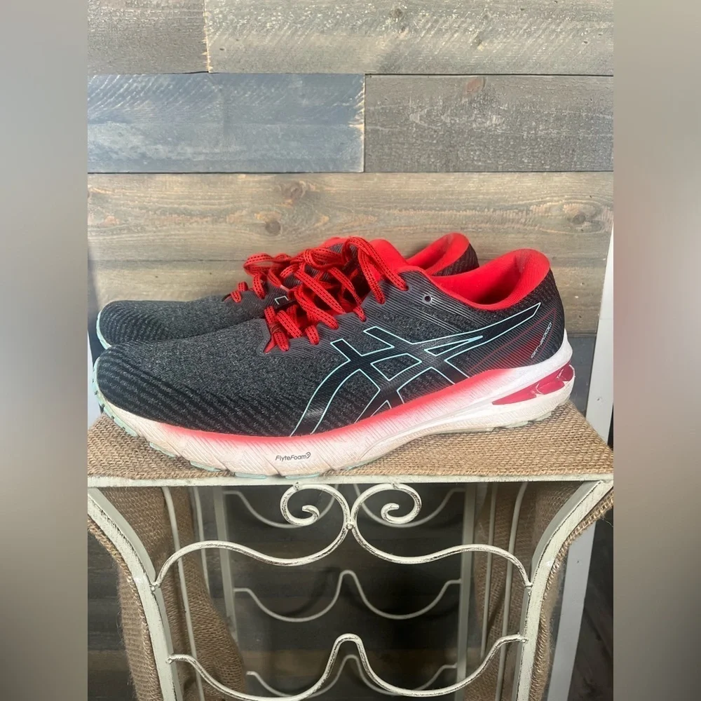 ASICS GT 2000 10 Men's Running Shoes Size 14 Metropolis/Electric Red